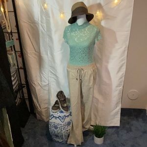 Stretchy lace top with camisole. Soft never worn